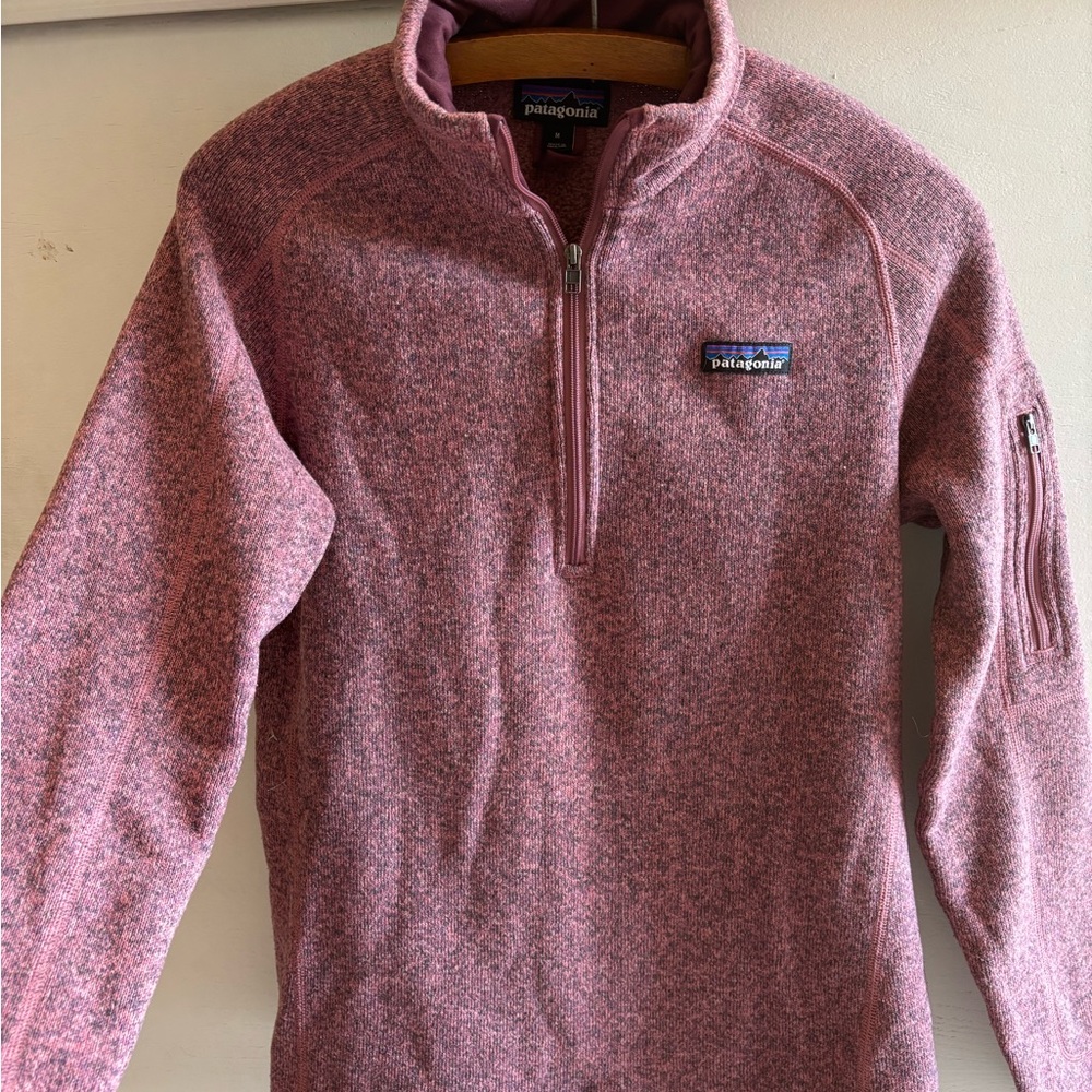 Patagonia Pink Fleece Pullover - Size Medium